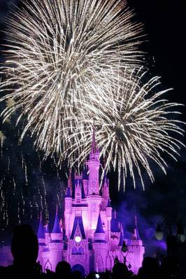 Walt Disney World Magic Kingdom Wishes Fireworks over the castle
