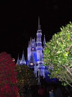 walt disney world castle christmas. of Walt Disney World parks
